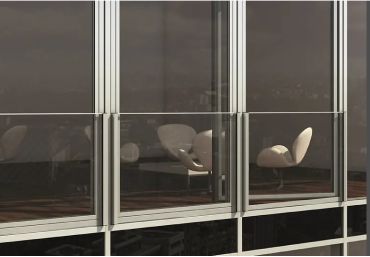 Combinación de vidrio y barandilla de seguridad